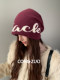 American cold hat for women in winter warm outdoor mountaineering Baotou hat showing face small woolen knitted hat pile Baotou hat
