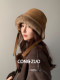Congzuo high-definition ear-protecting plush hat for women in winter new style Lei Feng hat windproof and cold-proof thickened warm basin hat