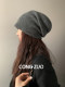 Large head circumference pure wool hat women's autumn and winter double-layer thickened warm ear protection northeast face small knitted pile cold hat