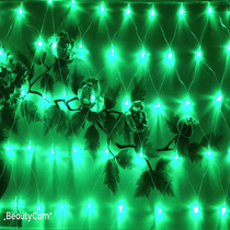 LED Mesh Lights Flashing Lights Mesh Lights Outdoor Waterproof Fishing Net Light Curtains Light Full of Star Lawn Decorative Lights