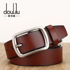 男士真皮整张黄牛皮时尚针扣皮带韩版