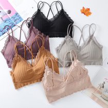 Beauty Back Harness Nets Red Pops Underwear Women No Steel Ring Bra Students High School Teenage Girls Obliterating Vest Style Anti-Walking Light