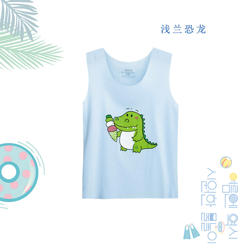 Baby incognito vest Modal boy spring and summer sleeveless girls thin bottom children boneless vest tide