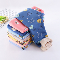 Autumn Winter Children Warm Pants Boy Garnter Girl With Underpants To Wear Thickened Autumn Pants Boy Baby Line Pants Down Pants