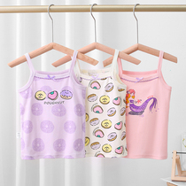 Girl Harnesses Pure Cotton CUHK Child Spring Autumn Beating Bottom Underwear Child Work Character Vest Boy Baby Xia Thin outside wearing