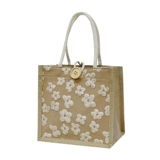 Модная льняная сумка для выхода на улицу, брендовая свежая сумка через плечо, ланч-бокс, банка для хранения, коллекция 2023, японские и корейские, сумка для еды