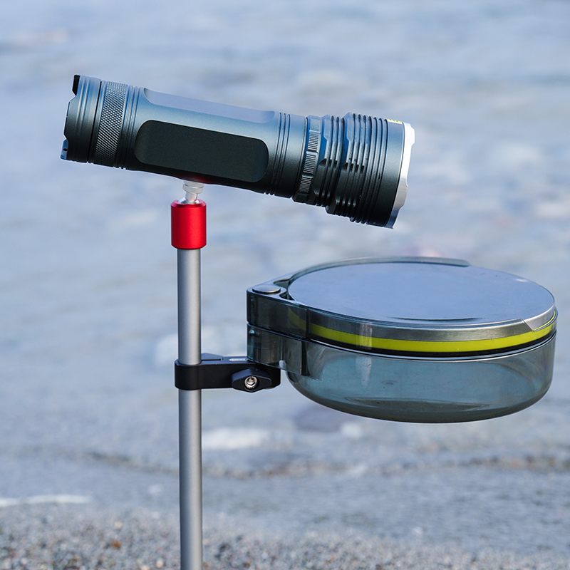 Air hook enlightenment fishing lamp bracket aluminum alloy night fishing frame plug - in chair dual use lamp frame