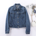 2020 Teen Penny sao Với Xanh Letter Denim ngắn Jacket Asymaline Short Skirt 