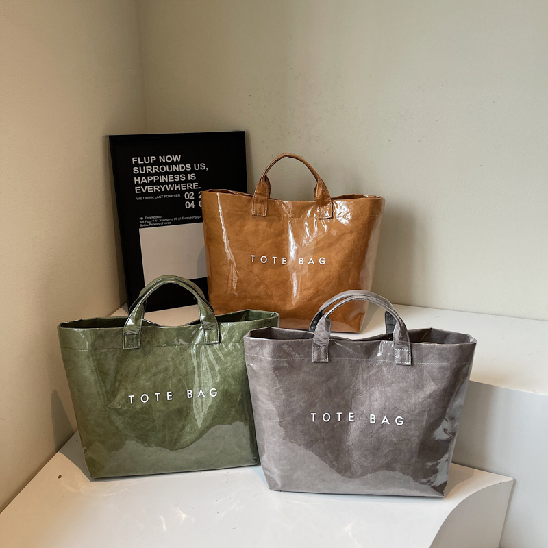 New Large-Capacity Dupont Paper Handbag, Transparent Waterproof Jelly Pvc Work Commute Travel Bag, Mommy Handbag New Large-Capacity Dupont Paper Handbag, Transparent Waterproof Jelly Pvc Work Commute Travel Bag, Mommy Handbag