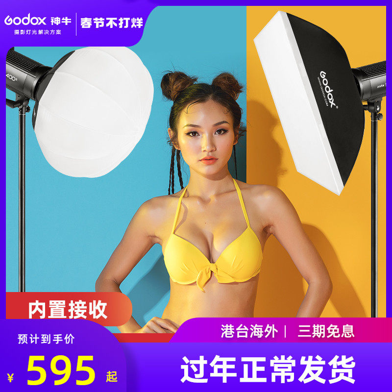Sacred CowSKII 400w second generation flash photography set indoor portrait costume cloth light studio still life photo