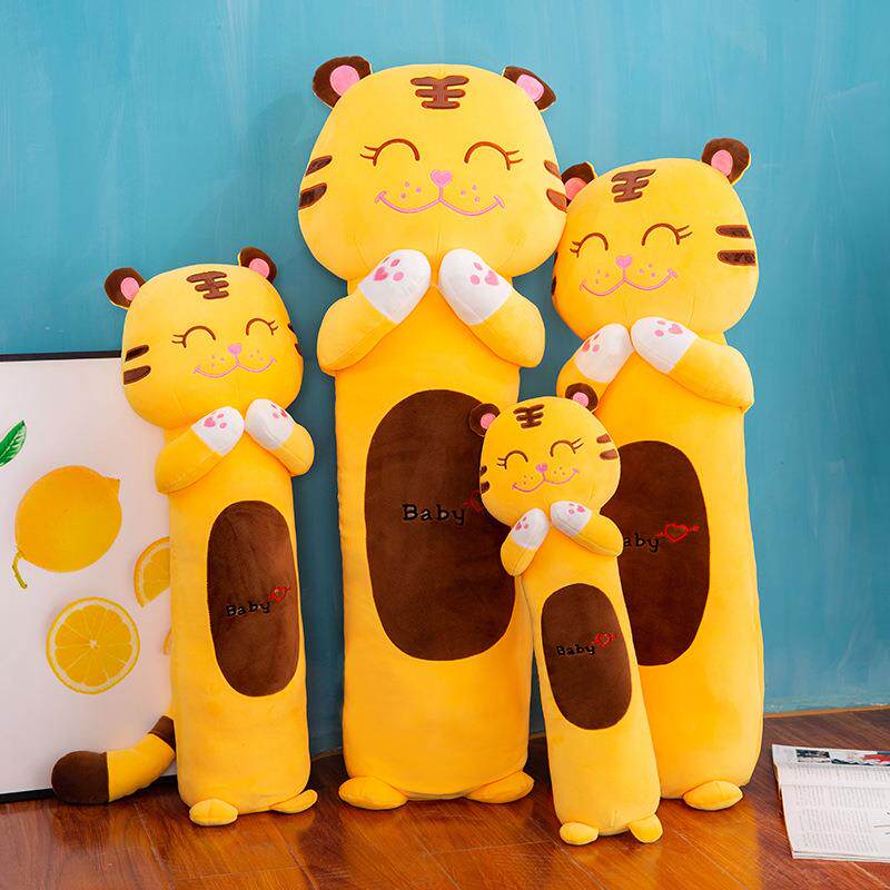 New Year's New Year Spring Festival Cartoon Standing Tiger Paparazzi Fur Suede Toy Send to Girls and Gifts Sloth to Sleeps Big Number Pillow