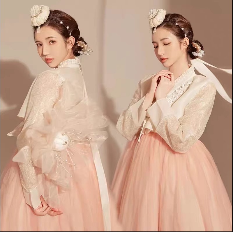 Photo Studio Theme Korean Dress Yanyi Princess Korean Court Dress Ancient Costume Travel Photography Portrait Female Stage Performance Costume