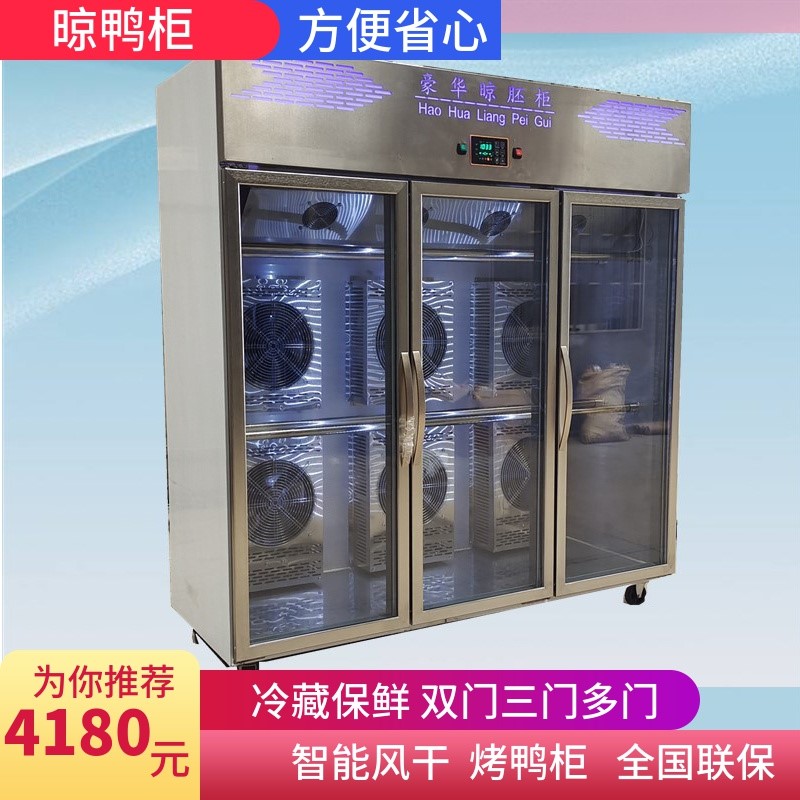 Commercial drying duck cabinet roast duck refrigerated fresh-keeping display meat drying cold air embryo dehumidification roast goose vertical air-drying refrigerator