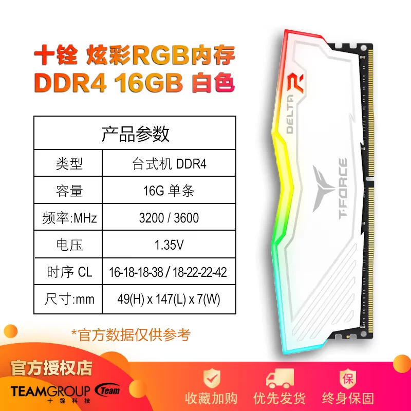Команда Группа Magic Mirror ARGB White Dream 4000 RGB Световая панель 16G Nighthawk DDR4 память 3200 8G Delta