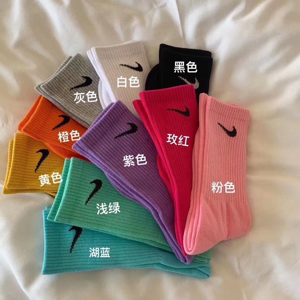 Hook socks Sox Korean version of the Korean version of the cylinder pure color JK hook socks male and female in the same section Long cylinder Sox trend students Chunqiu