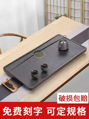 Stone art craftsman natural black gold stone household tea tray whole piece Tea Sea simple original stone stone large stone tea table
