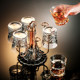 German Light Luxury Water Cup, Wine Rotating Cup Holder, Storage Rack, Crystal Glass Cup Set, Upside-Down Whiskey Cup Holder