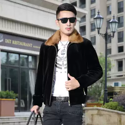 New mink coat men's whole mink American mink fur fur men's fur coat men's mink men's mink men's