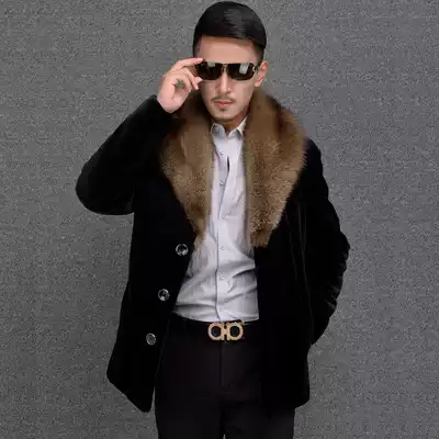 New mink coat men's whole Marten American fishermen's fur mink fur coat coat coat