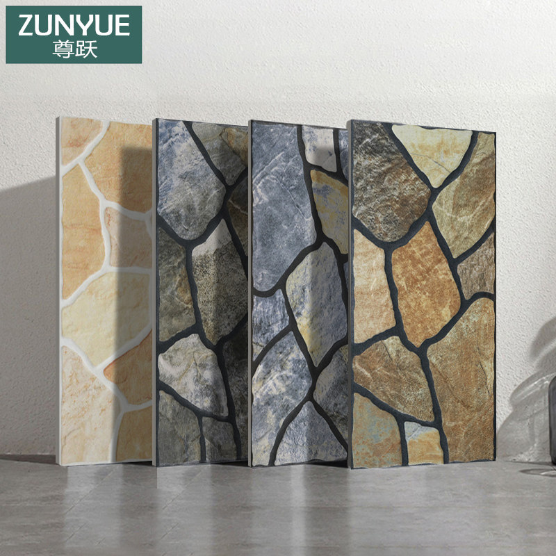 Exterior wall brick country home self-built house cultural stone antique brick balcony garden floor tile villa tile 300X600