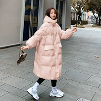 Зимний пуховик с пухом, куртка, 2020 года, в корейском стиле, увеличенная толщина