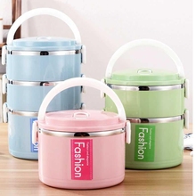 加高大容量饭盒多层不锈钢三层保温便当盒