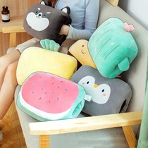 Hand warm pillow cute plush hand warm hand nap pillow can intervene in the lunch break artifact lying on the pillow desk office