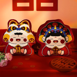 结婚陪嫁压床娃娃一对新婚喜娃婚庆新款高档婚房金童玉女可爱公仔