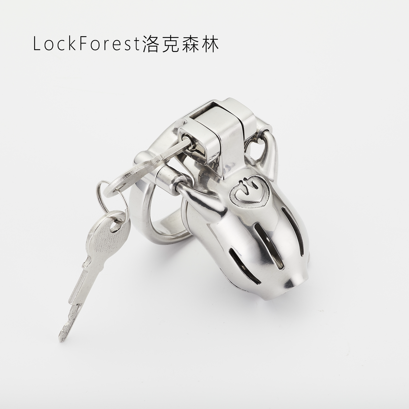麋鹿 定制贞操锁金属pa锁贞操带M宝原创情趣CB穿刺鸟笼贞洁锁禁欲