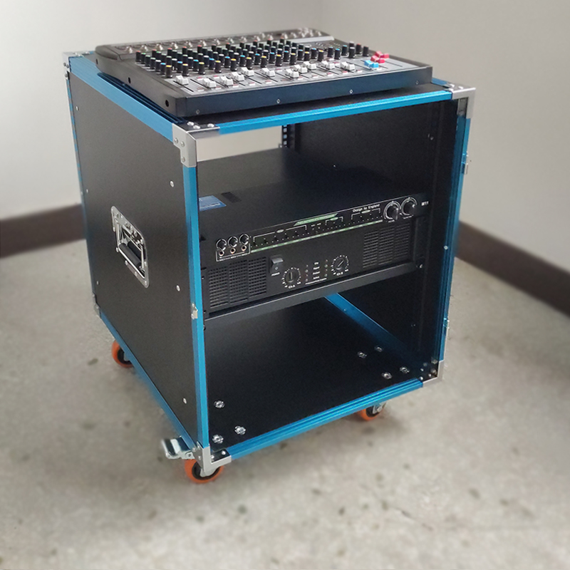 12U 16U transparent door chassis 8U simple cabinet air box 4U player audio box stage mobile cabinet