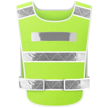 Traffic Reflective Safety Vest Car With Reflective Clothing Construction Safety Protection Driver Fluorescent Yellow Waistcoat