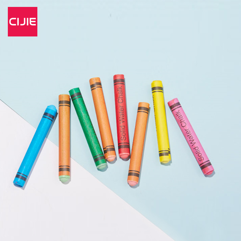 Magnetic boundary Color water-soluble dust-free chalk blackboard children's graffiti water-soluble solid chalk white environmental protection teaching office writing set