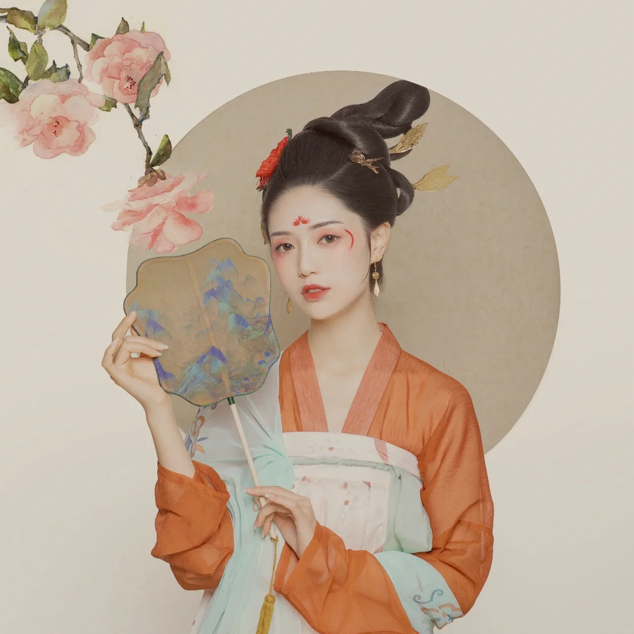 花钿镂空模板怎么选？学生汉服妆容神器只要13.60！_化妆_淘宝美妆网, image size:1250x1250