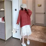 Демисезонная длинная юбка, лонгслив, платье, 2020 года