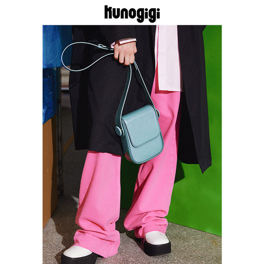KUNOGIGI/Gu Liangjiji vertical ear saddle bag niche original design bag women's shoulder messenger bag