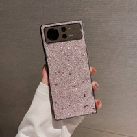 Suitable for Xiaomi Mix Fold2 mobile phone protective case, folding screen, mixfold3 protective case, anti-fall, full-covered shell film accessories, new fold2 leather case, women's style, high-end Internet celebrity glitter powder, high-end luxury trend