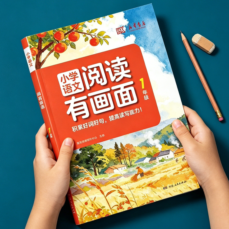 [Same as Xinhua Bookstore] Elementary School Chinese Reading Materials with Visual Aids, Suitable Nationwide for Grades 1-6, Classic Essays by Famous Writers, Accumulation of Quality Writing Samples, Beautiful Model Essays, Reading Comprehension Practice Book, Writing Improvement Book