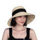 Mqvq Raffia Straw Hat for Women, Summer Beach Photo Shoot Sunshade and Sun Protection, ins Trendy Spring and Autumn Foldable Fisherman Hat
