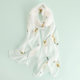 Silk Scarf, Small and Long, for Women, Summer Thin Style, White Mulberry Silk, Air-Conditioned Room Scarf, Spring and Autumn Gauze Scarf