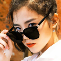 Sunglasses women 2021 new fashion men drive anti-UV net red street shot big face thin glasses sunglasses