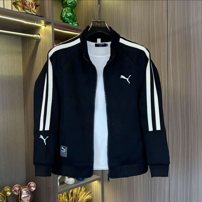 2026 Spring and Autumn New Men's Stand Collar Jacket Fashion Versatile Casual Sports Trendy Men's Clothing 772