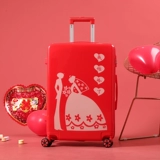 Чемодан, красная коробка для невесты для путешествий