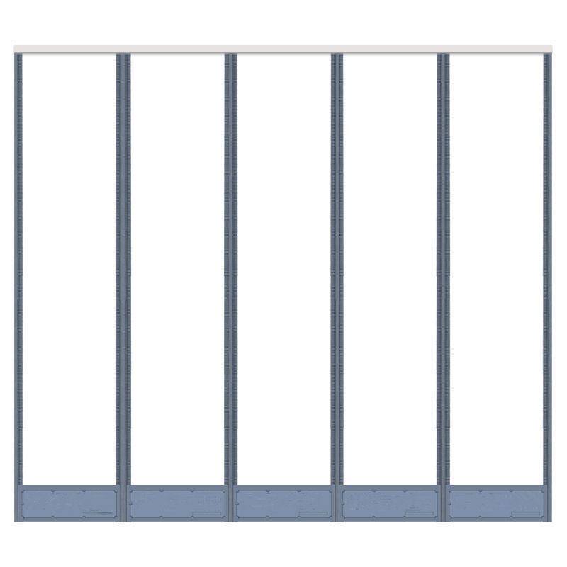 Winter curtain transparent air-conditioning curtain anti-walking cold door continuous curtain thick partition window windshield warm household soft leather