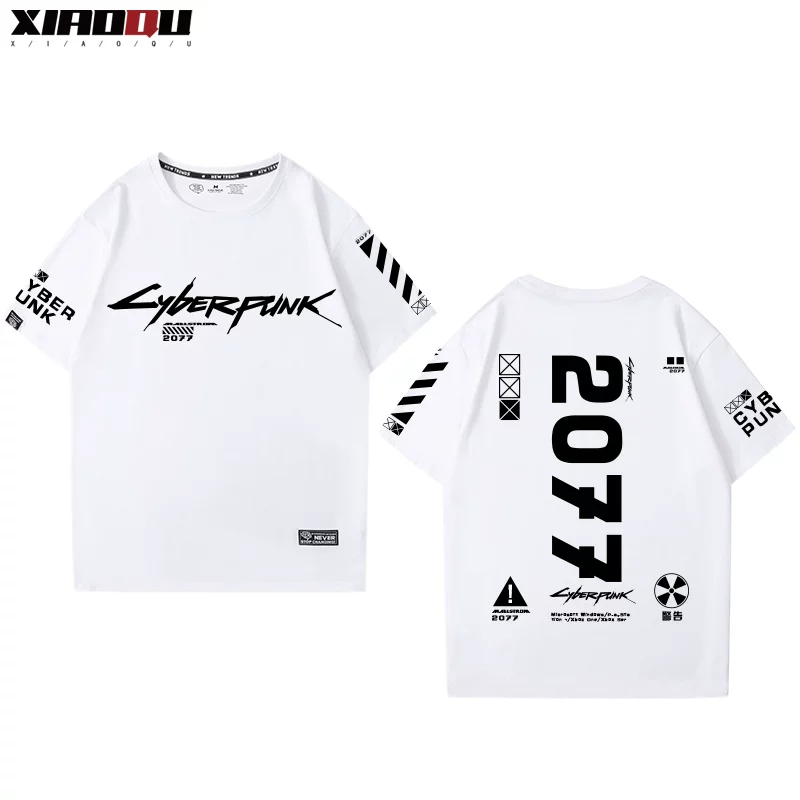 Летняя трендовая футболка для мужчин и женщин, панк-стиль, оверсайз, с коротким рукавом