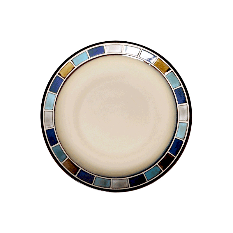 Yuquan dream rice bowls with a single large soup bowl rainbow such use ceramic tableware Nordic dish dish dish soup plate