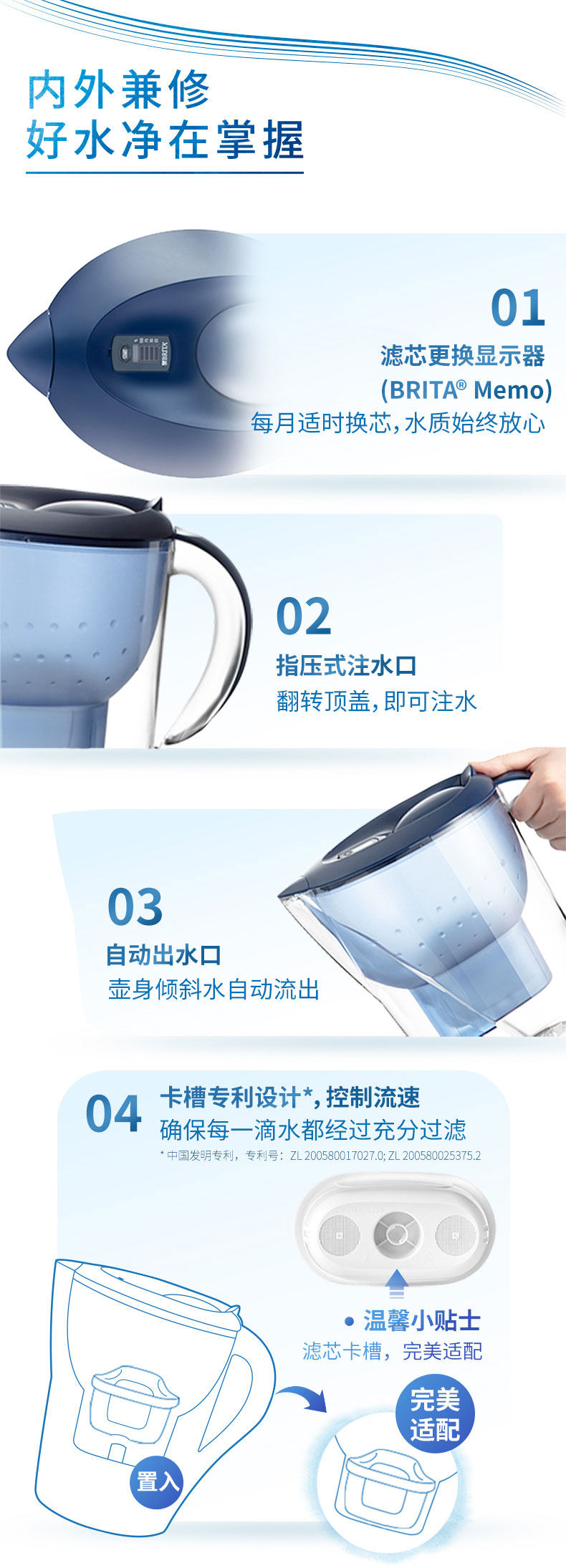 碧然德 海洋系列 Marella XL 净水壶 3.5L+13个德国原装滤芯 图7