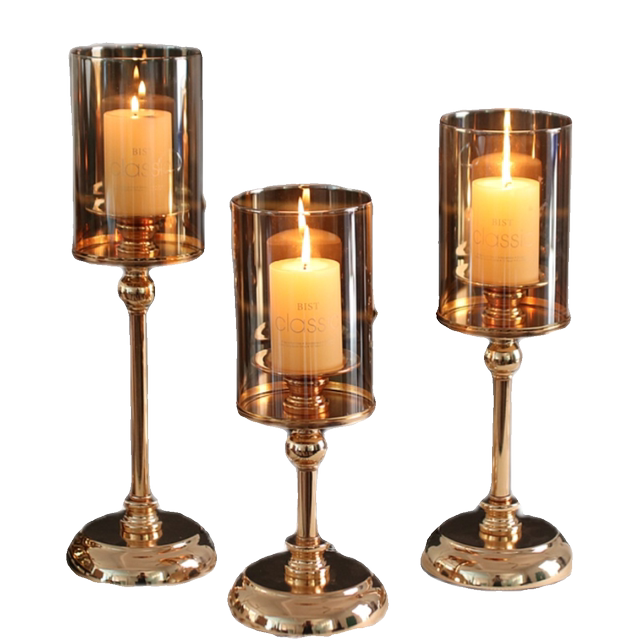 Light Luxury Ornaments, Scandinavian Style Candle Holder Ornaments, Romantic Candlelight Dinner Props, Home Dining Table Candle Holder Decorations