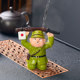 Light Luxury Ornament Japanese Soldier Kneeling Surrender Color-Changing Tea Pet Ornament Tea Table Tea Tray Decoration Stress-Relief Ornament