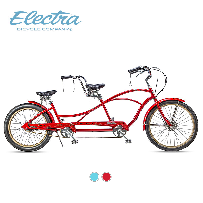 Electra Bike Double Car Fire Ripple red Hell Betty Tandem