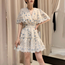 2020 new summer French skinny princess dress female Xia Yayfeng skirt fairy Super fairy ins